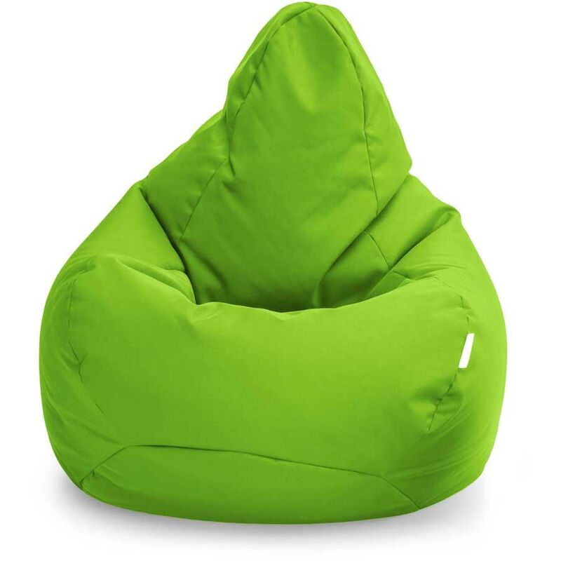 foto del prodotto pouf poltrona a sacco per soggiorno, pouf poltrona con schienale alto per il gioco, pouf a sacco resistente all acqua per interni ed esterni, pouf da