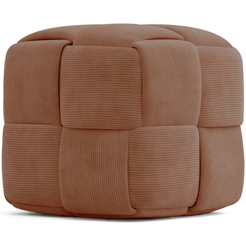 foto del prodotto pouf quadrato imbottito in velluto a coste design moderno cube talpa