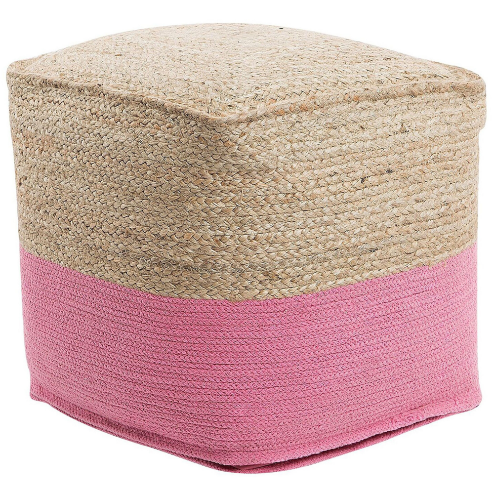 foto del prodotto pouf rosa 44x44cm kirama