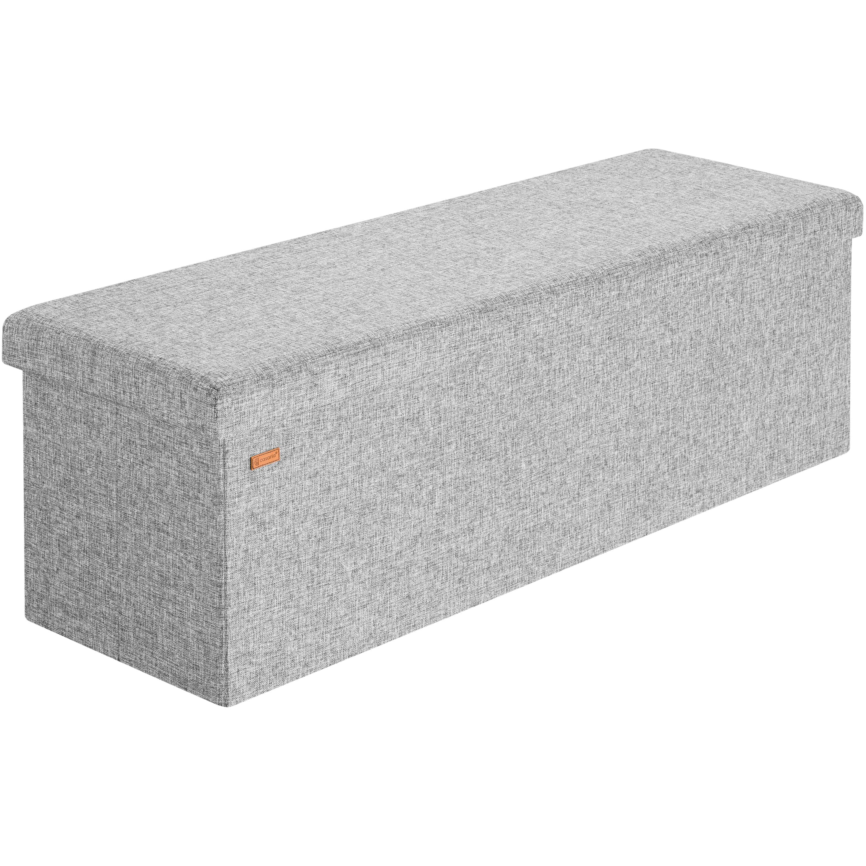 foto del prodotto pouf seduta grigio 115x38x38cm