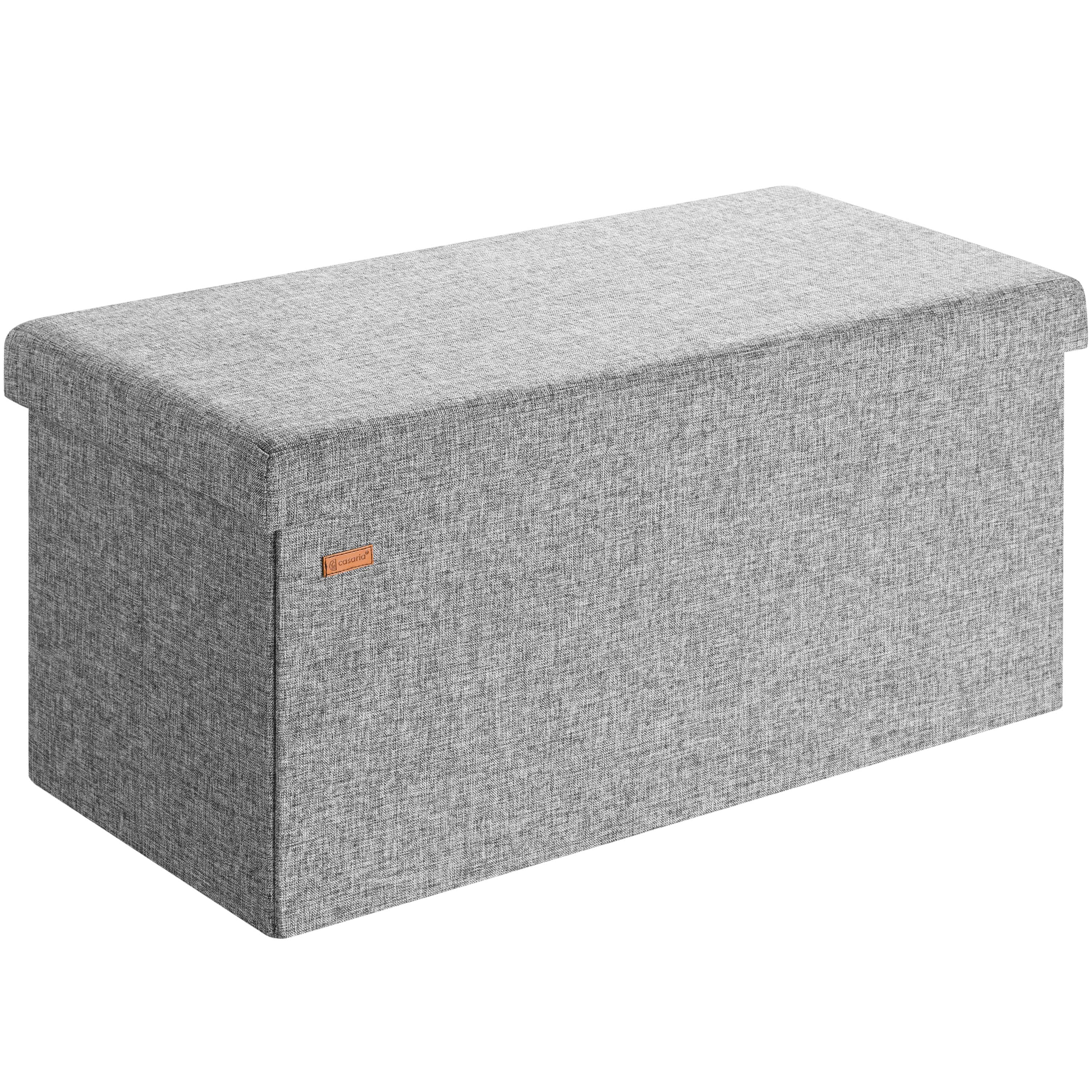 foto del prodotto pouf seduta grigio 80x40x40cm