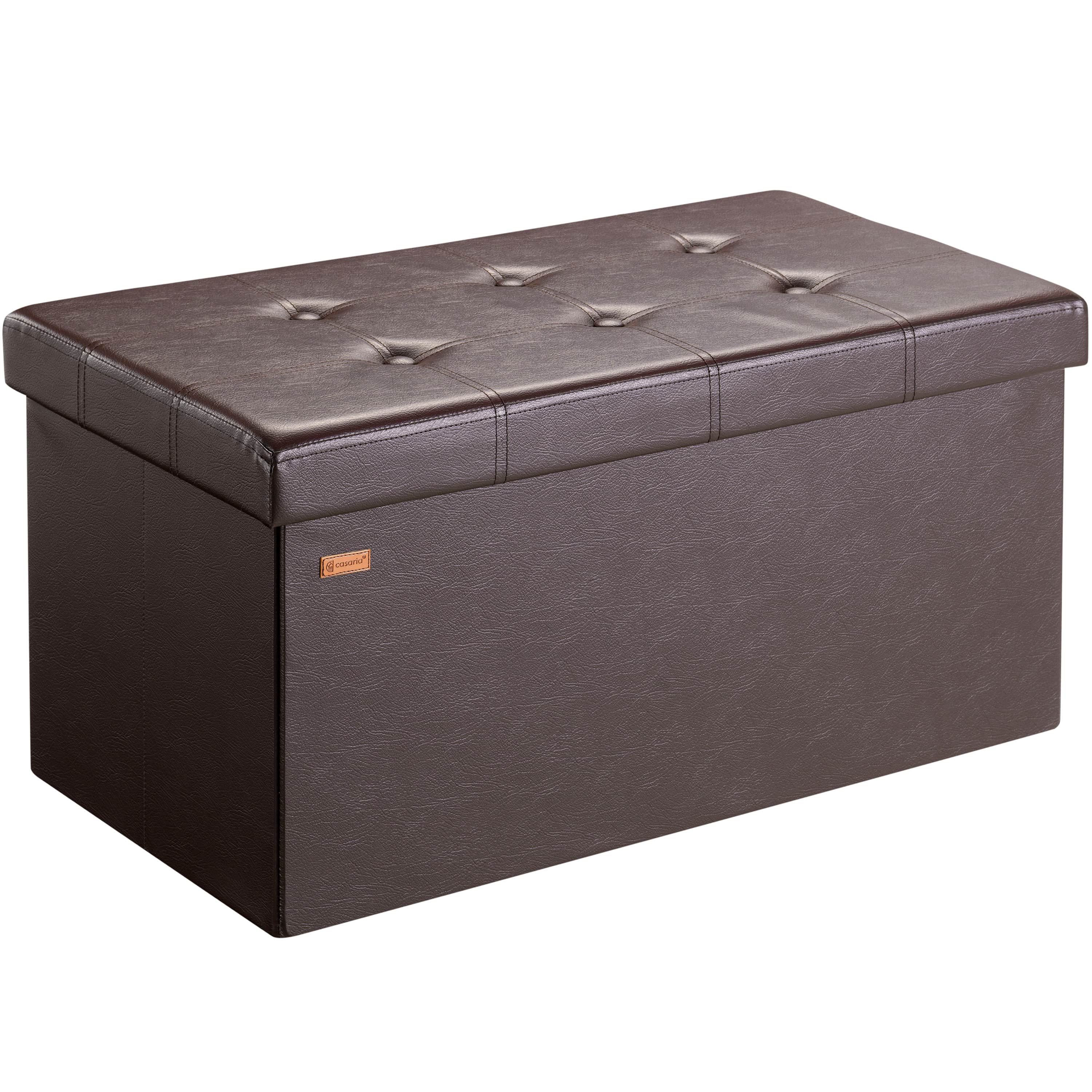 foto del prodotto pouf seduta marrone 80x40x40cm