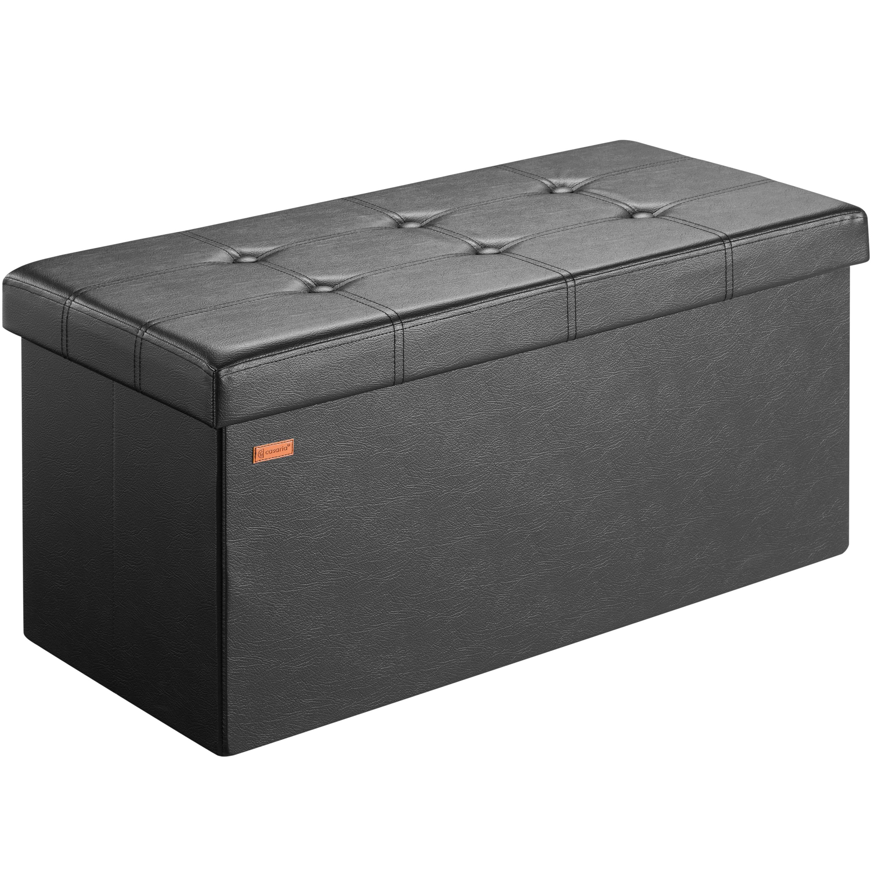 foto del prodotto pouf seduta nero 80x40x40cm