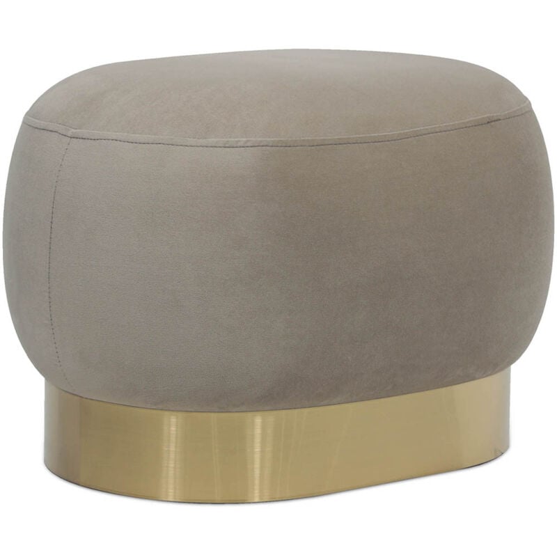 foto del prodotto pouf sgabello velluto e metallo luxe talpa