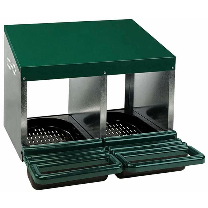 foto del prodotto poulailler direct - portavivande 2 dptos con fondo in plastica