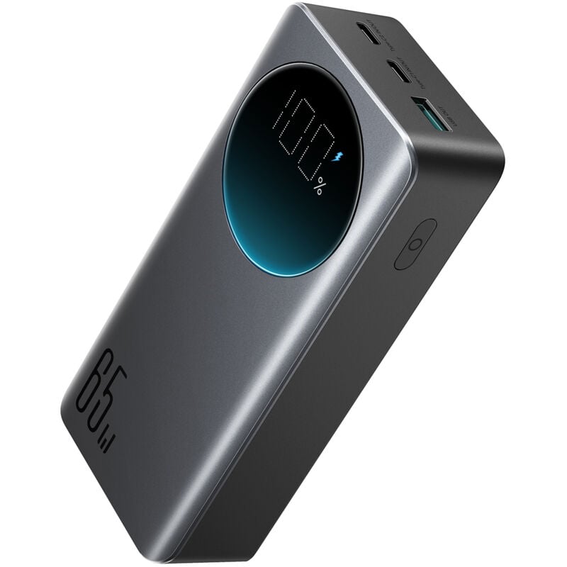 foto del prodotto power bank digitale 30000mah 65w 3a usb usb c nero