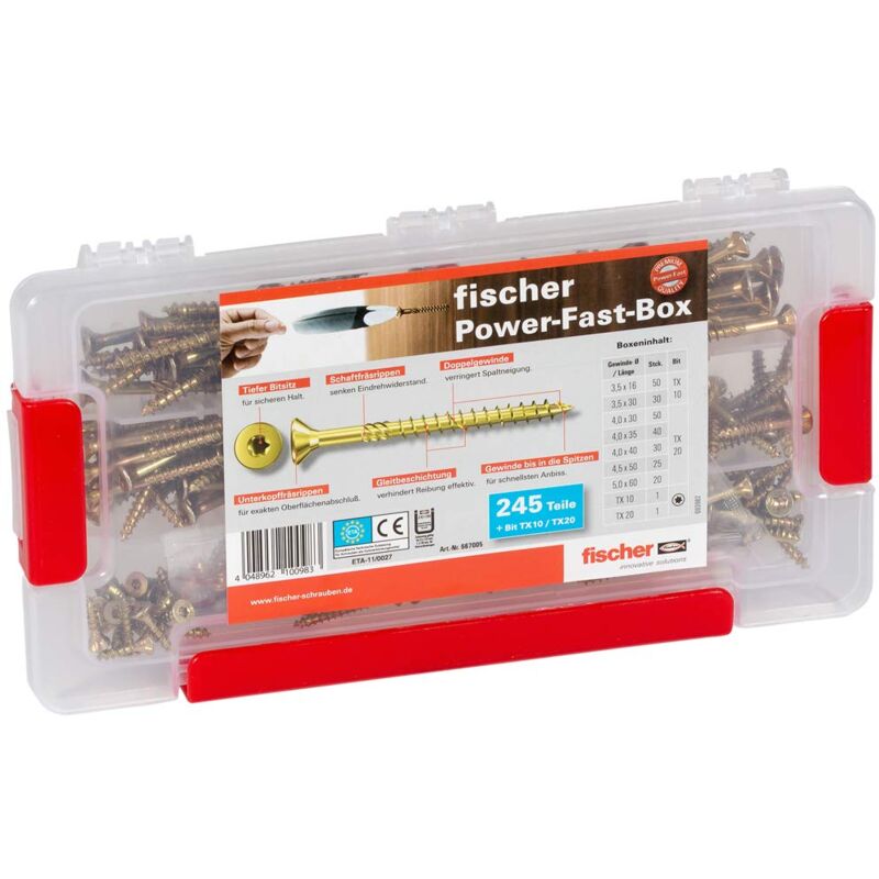 foto del prodotto power fast box, juego de tornillos 667005 fischer