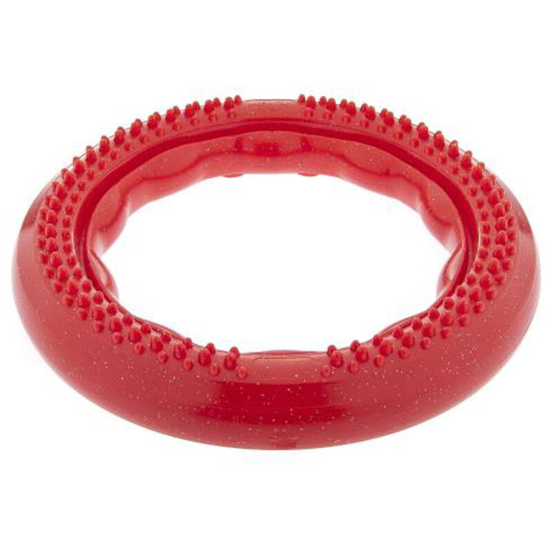 foto del prodotto power full da addestramento in gomma ultra resistente rossa gusto manzo gioco per cani l circonferenza 20 cm