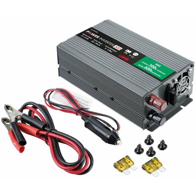 foto del prodotto power inverter 300w, trasformatore da 24v a 220v