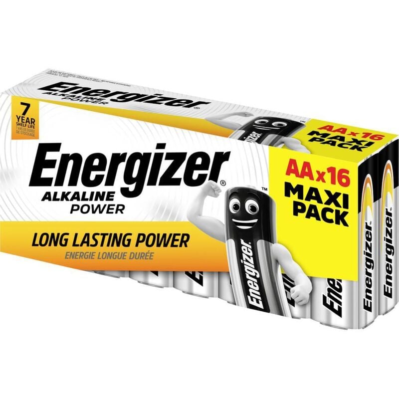 foto del prodotto power lr06 batteria stilo aa alcalina manganese 1.5 v 16 pz. energizer