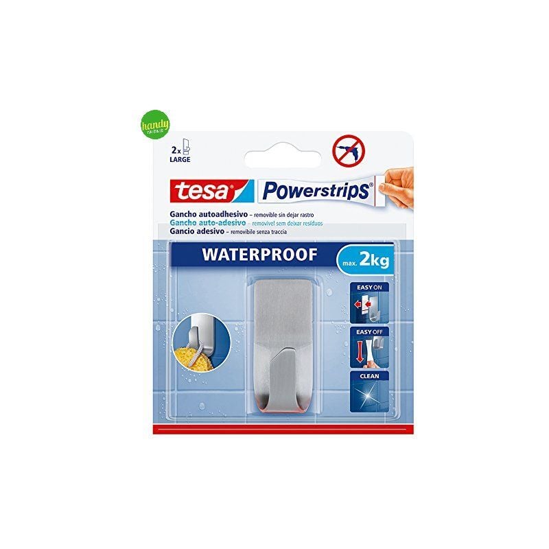 foto del prodotto power strips tesa gancio doppio waterproof max 2 kg 2 strisce