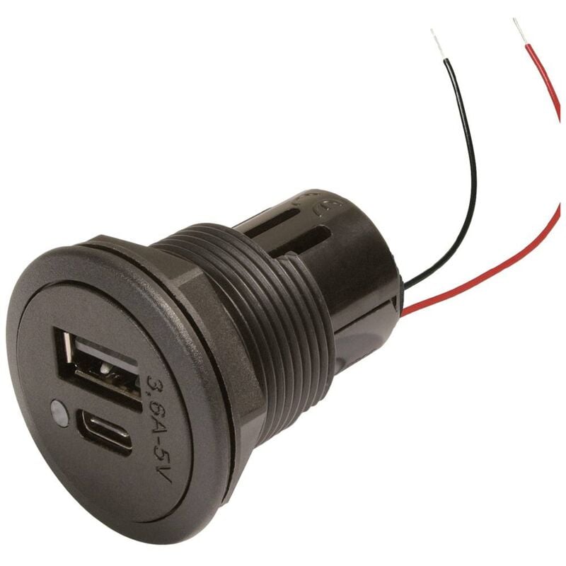 foto del prodotto power usb c a presa doppia 12 o 24 v dc procar