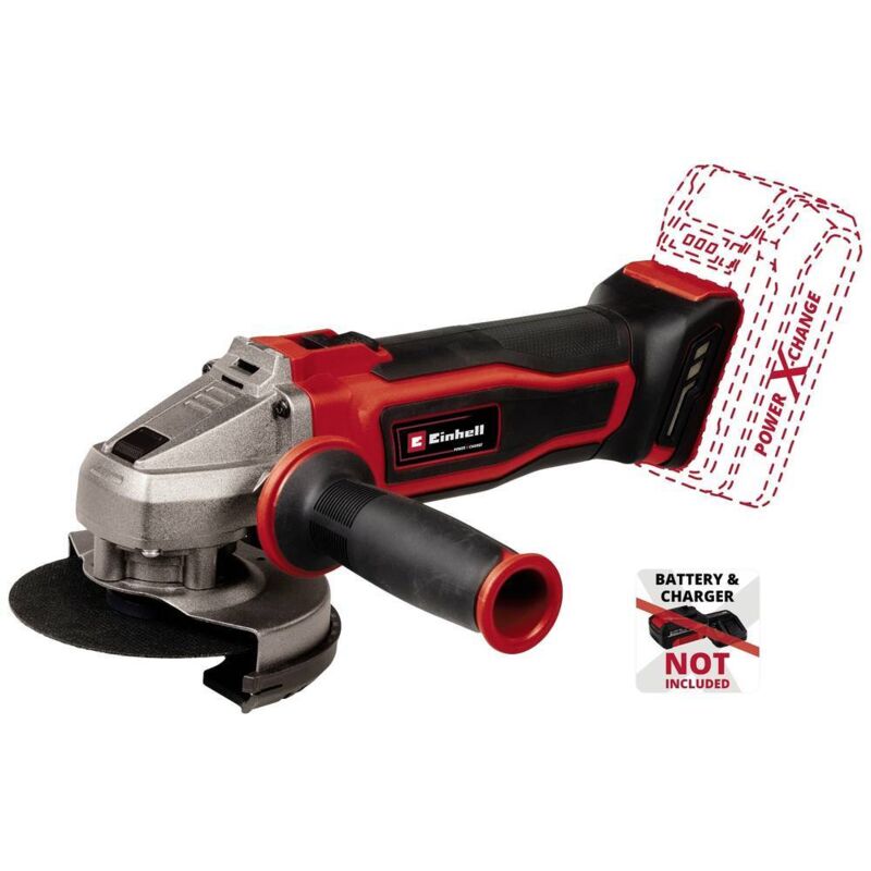 foto del prodotto power x change te ag 18 115 q li solo 4431165 smerigliatrice angolare a batteria 115 mm senza batteria, senza c einhell