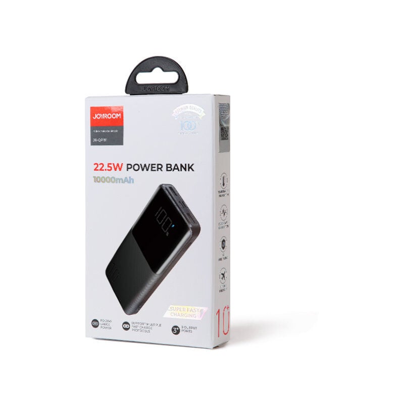 foto del prodotto powerbank 22,5w 10000mah pd qc3.0 afc nero