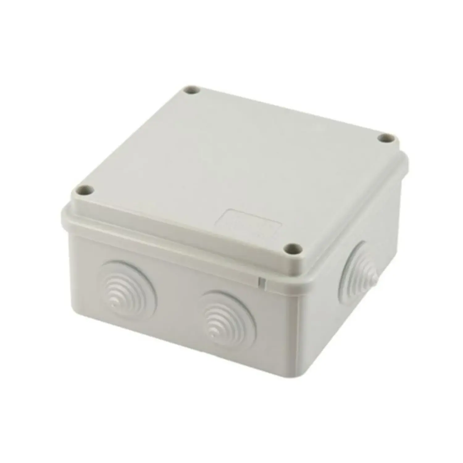 foto del prodotto powerit cassetta derivazione esterno pressacavo impianto elettrico 100x100x70mm quadrato