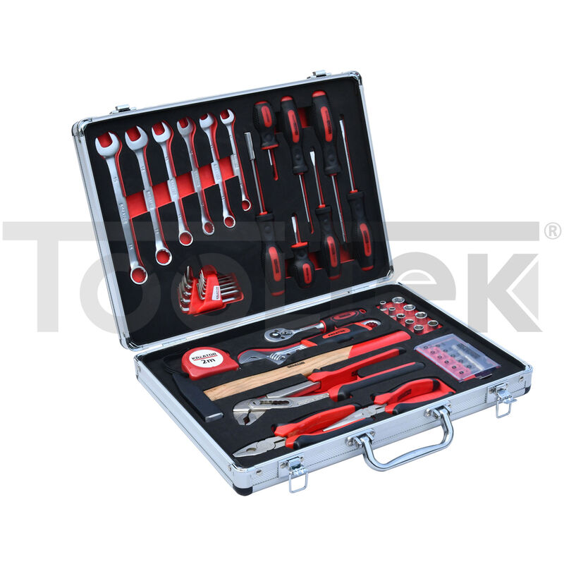 foto del prodotto powerplus valigia valigetta attrezzi utensili assortimento 52pz cr v kreator