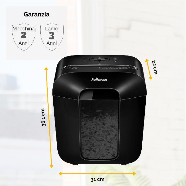 foto del prodotto powershred lx25 distrugdoc framment