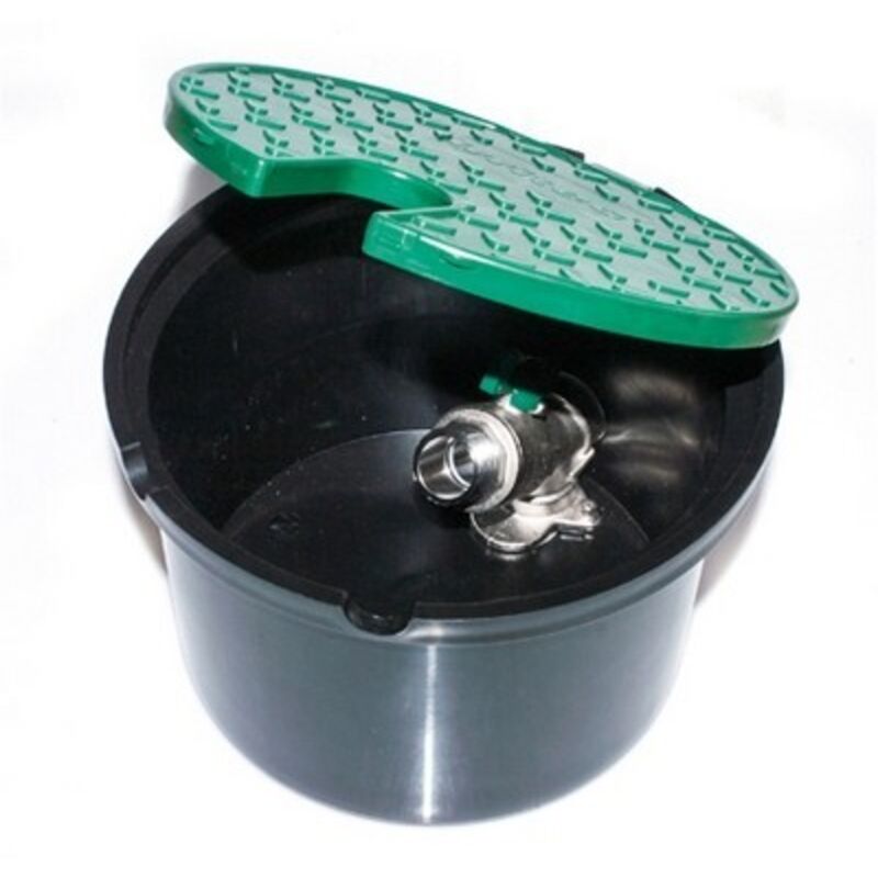 foto del prodotto pozzetto con valvola in metallo 2 ingressi 3/4 - cm 20,5 x h. 13