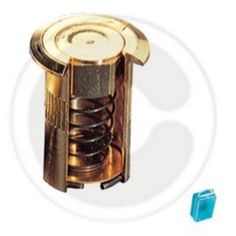foto del prodotto pozzetto in ottone a molla 22 mm antipolvere porta porte finestre