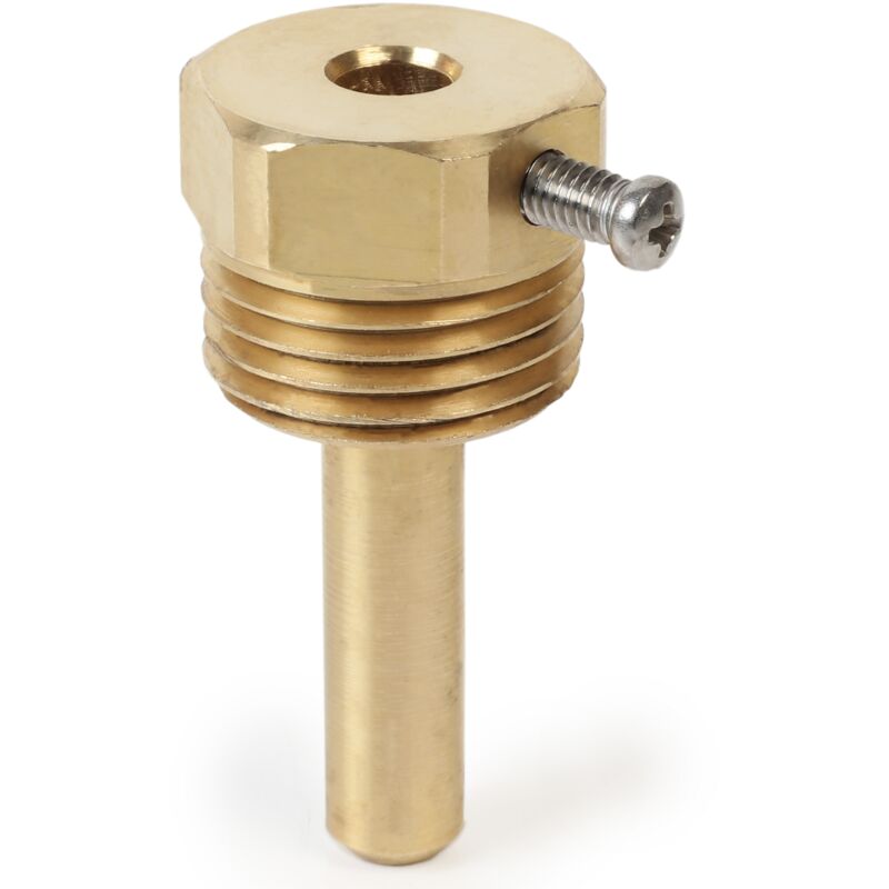 foto del prodotto pozzetto in ottone per l'alloggiamento di sonde di temperatura giacomini r227-1 1 2'