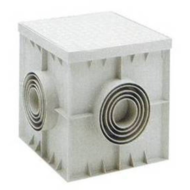 foto del prodotto pozzetto monolitico in pp con chiusino cm. 30 x 30