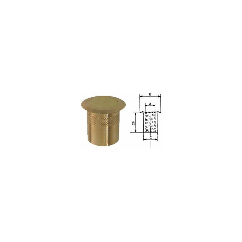 immagine 0 del prodotto pozzetto ottone con molla inox int. 6