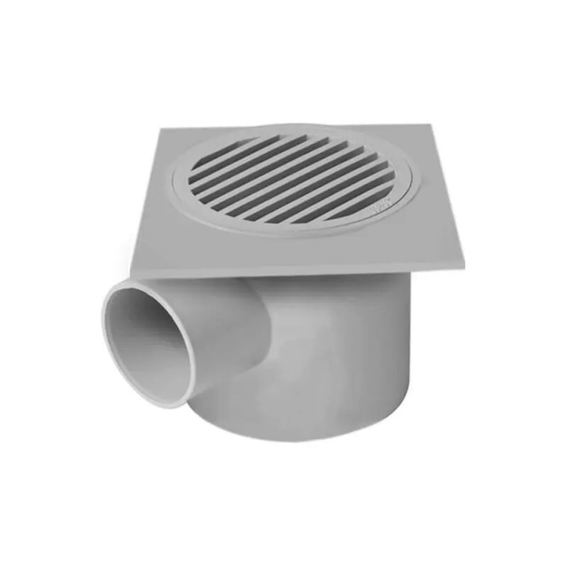 foto del prodotto pozzetto sifonato attacco orizzontale in pvc con griglia 100x100 mm 40 nicoll