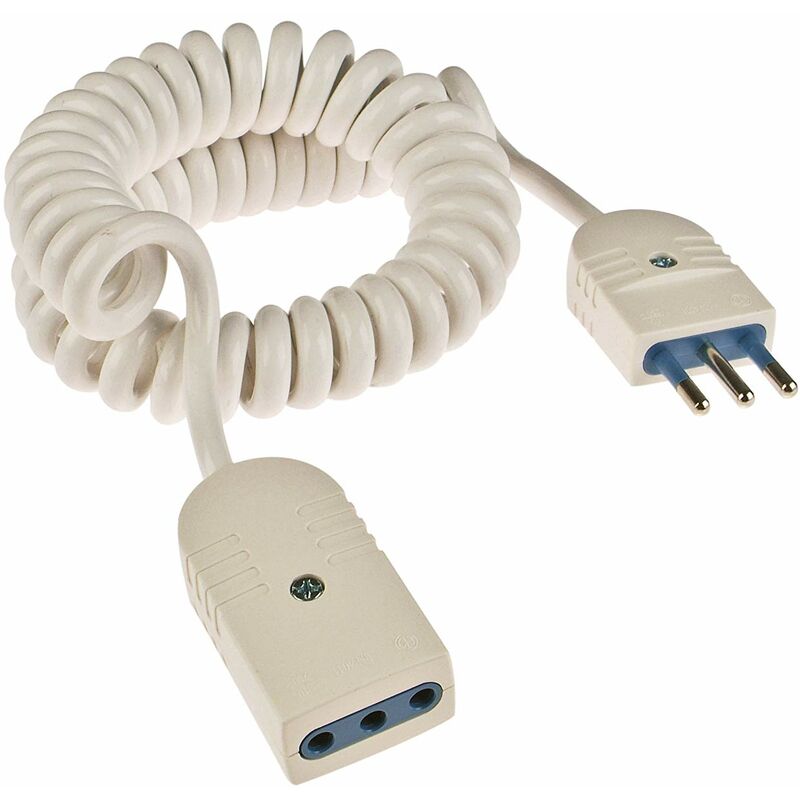 foto del prodotto pp0384q 3mt prolunga elettrica est. 10a 2p t b.ca, bianco poly pool
