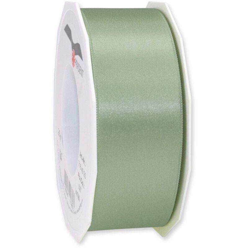 foto del prodotto pr sent c.e. pattberg nastro raso colore verde antico, nastro di raso per impacchettare regali, lungh. 25 m, largh. 40 mm, nastro per pacchi regalo,