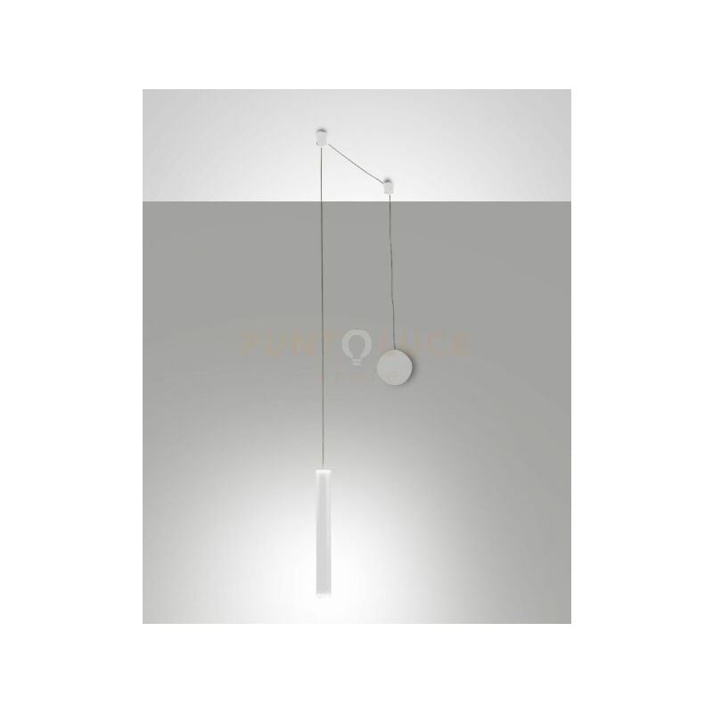 foto del prodotto prado lampadario a sospensione bianca 1 luce c decentramento a led 3000k - 6,5w - 720 lm dimmerabile