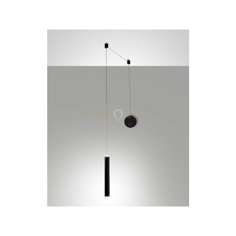 foto del prodotto prado lampadario a sospensione nero 1 luce c decentramento a led 3000k 6,5w 720 lm dimmerabile