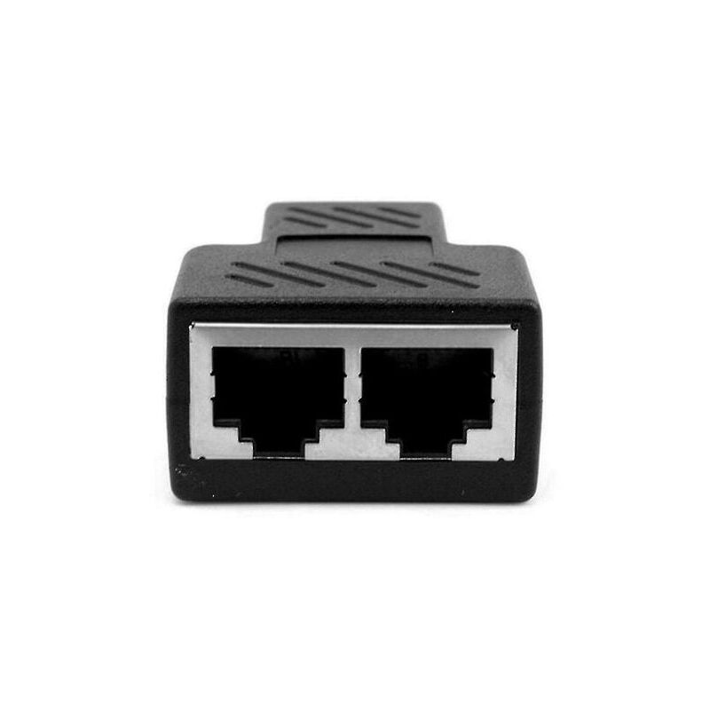 foto del prodotto pratico adattatore splitter rj45 porta cat5 6 lan ethernet cable