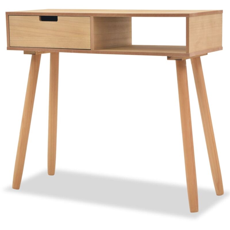 foto del prodotto pratico tavolino consolle con cassetti per un ingresso organizzato 80 x 30 x 72 cm mdf e legno dec031737