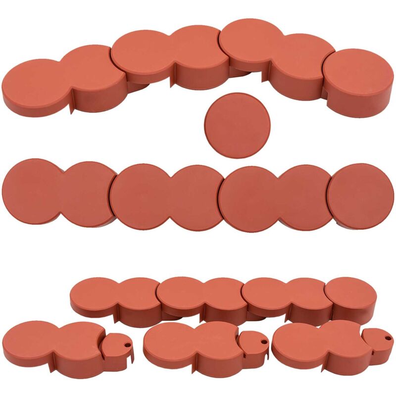 foto del prodotto prato bordo palisade 200cm 12pcs. hd 7095 terracotta