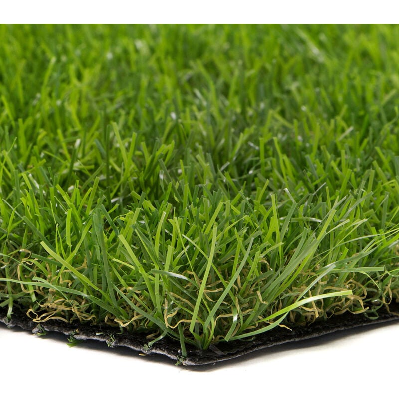 foto del prodotto prato sintetico 30mm finta erba tappeto manto giardino 4 sfumature colore 2x5 sti