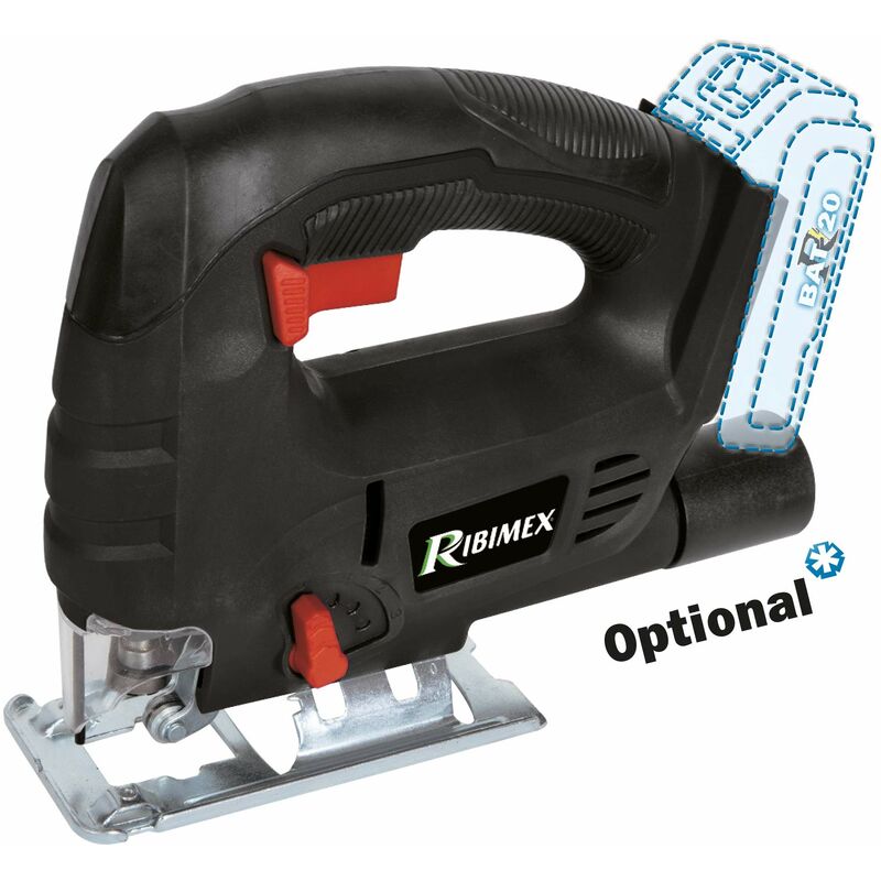 foto del prodotto prbat20 ss65sb seghetto alternativo 20v rbat20 senza batteria e senza caricatore ribimex