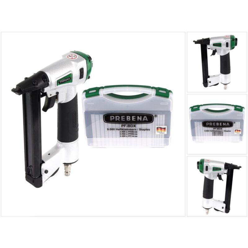 foto del prodotto prebena dnpf16 graffettatrice pneumatica pf box graffette 9.000 pezzi
