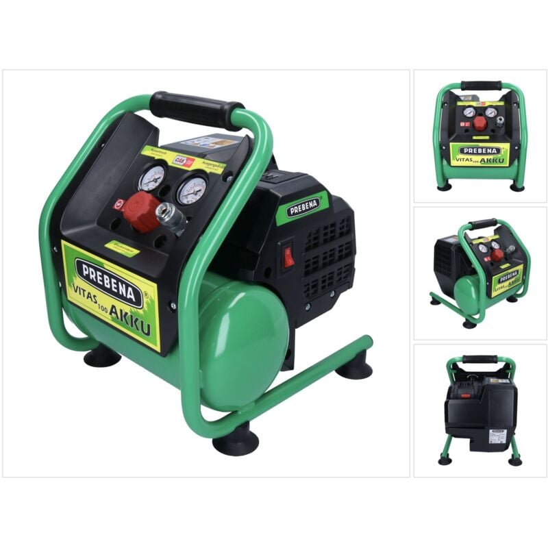foto del prodotto prebena vitas 100 akku compressore 5 l 8 bar 18v cas brushless solo senza batteria, senza caricatore