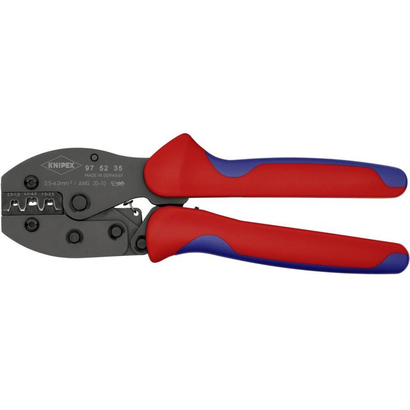 foto del prodotto preciforce 97 52 35 pinza crimpatrice spina aperta non isolata 0.5 fino a 6 mm knipex
