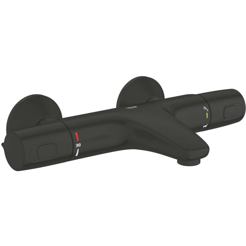 foto del prodotto precision trend miscelatore termostatico per vasca da bagno, nero opaco 1022162432 grohe