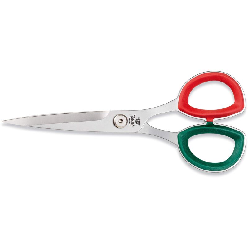 foto del prodotto premana professional forbice lavoro professionale 7 pollici, acciaio inossidabile, verde rosso sanelli