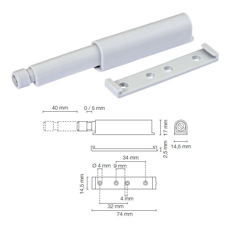 foto del prodotto premi apri amm.c mag.mm.40 compl. bianco