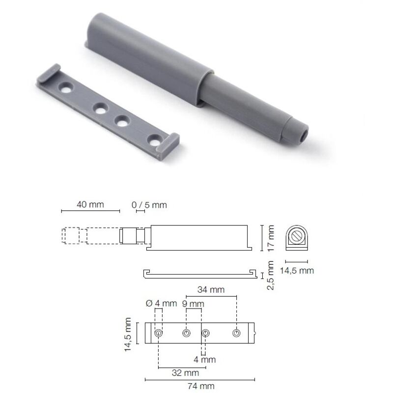 foto del prodotto premi apri amm.c mag.mm.40 compl. grigio