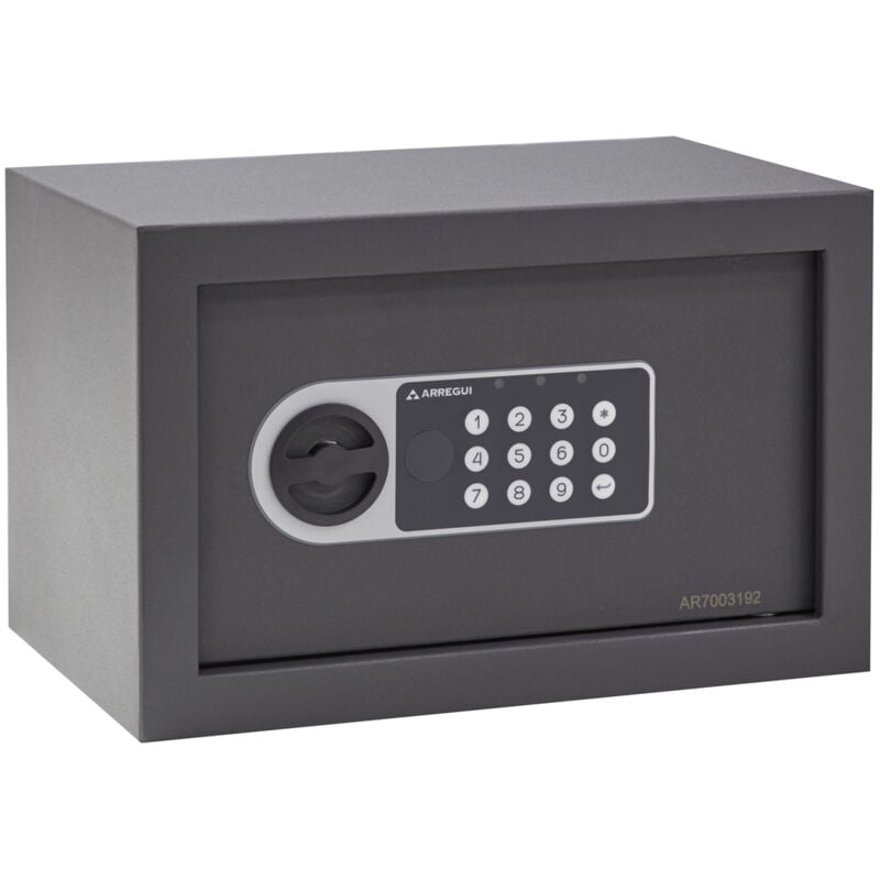 foto del prodotto premier 16501 s1 cassaforte in acciaio con serratura elettronica, cassaforte a mobile per abitazioni, tastiera con codice programmabile, con chiave