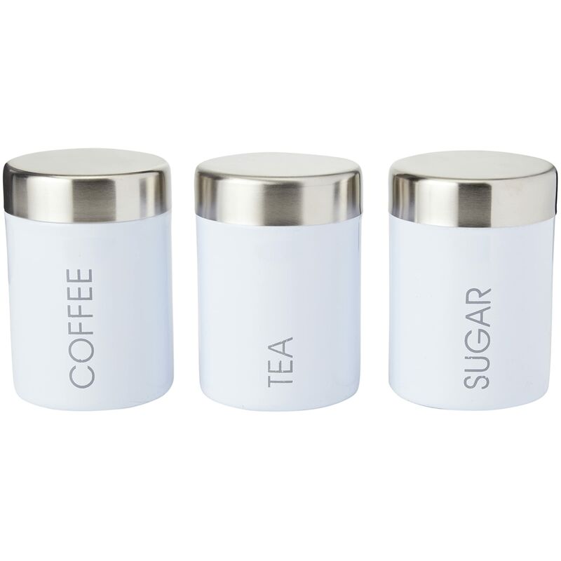 foto del prodotto premier housewares barattoli liberty per t , caff e zucchero, altezze incrementali, altezze dei gradini set di 3, azzurro