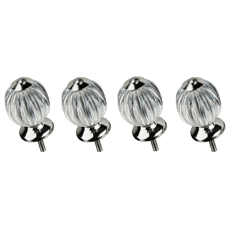 foto del prodotto premier housewares set di 4 pomelli per cassetti stile chic vintage in acrilico, trasparente