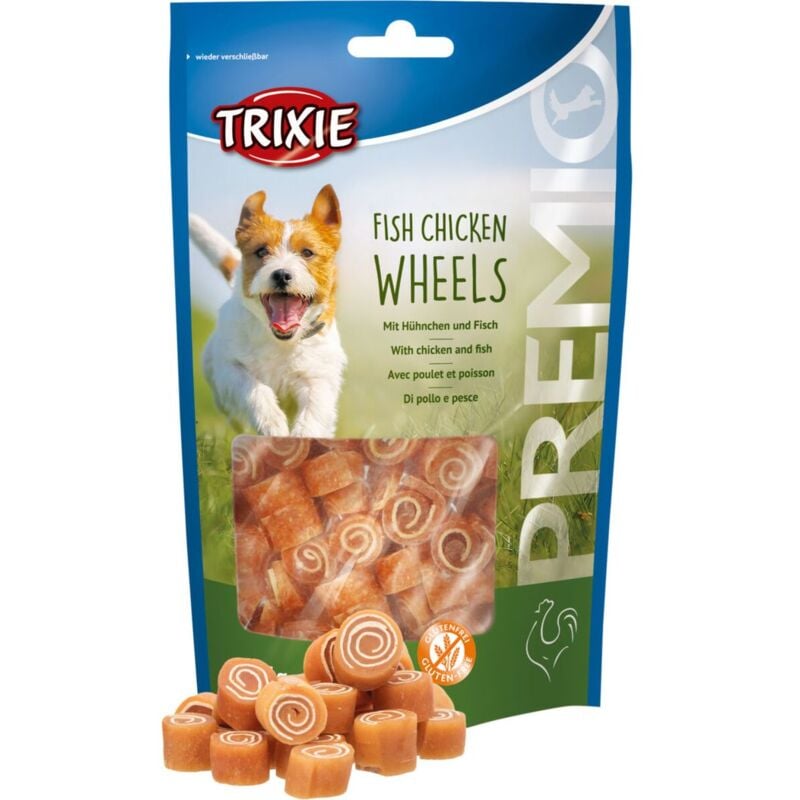 foto del prodotto premio fish chicken wheels, 75gr. offerta multipack 6 conf.