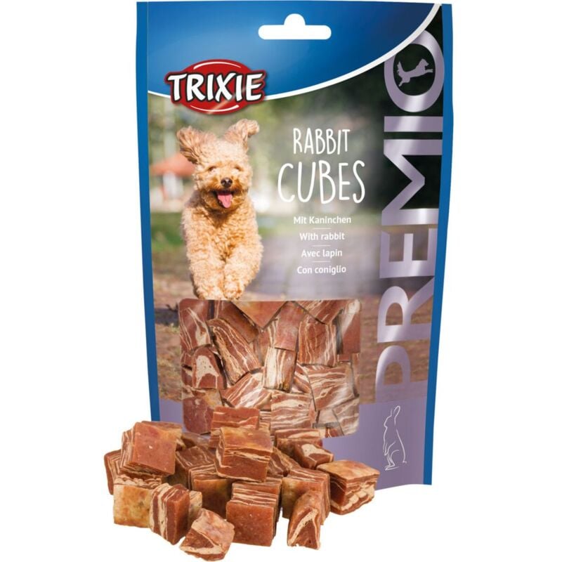 foto del prodotto premio rabbit cubes con coniglio da 100 gr trixie