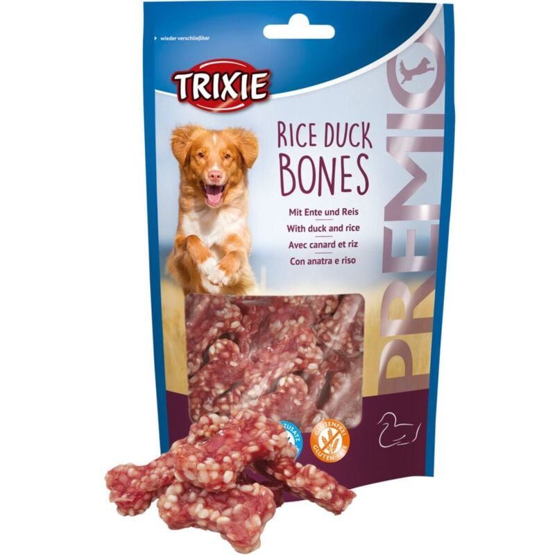 foto del prodotto premio rice duck bones 80gr. offerta multipack 6 conf.