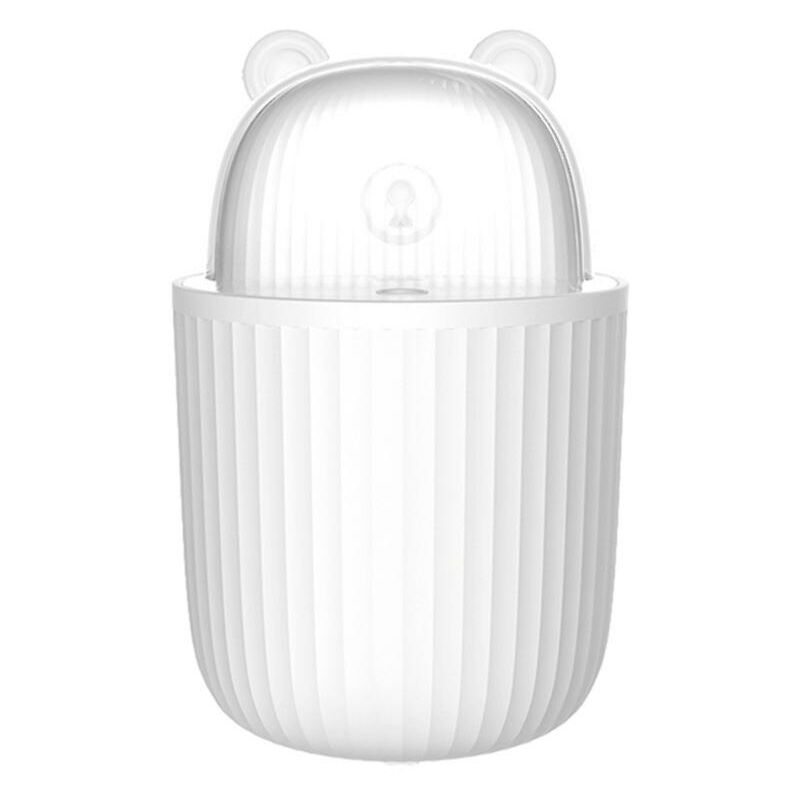 foto del prodotto premium cute pet umidificatore 300 ml umidificatore luce ambientale 2 in 1 bianco rosa bianco